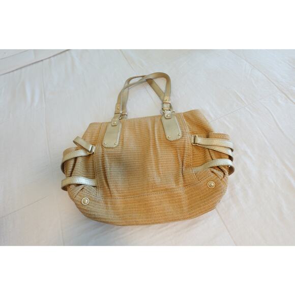 Michael Kors Gansevoort Cognac Leather Satchel Tote Summer Bag - Picture 3 of 10